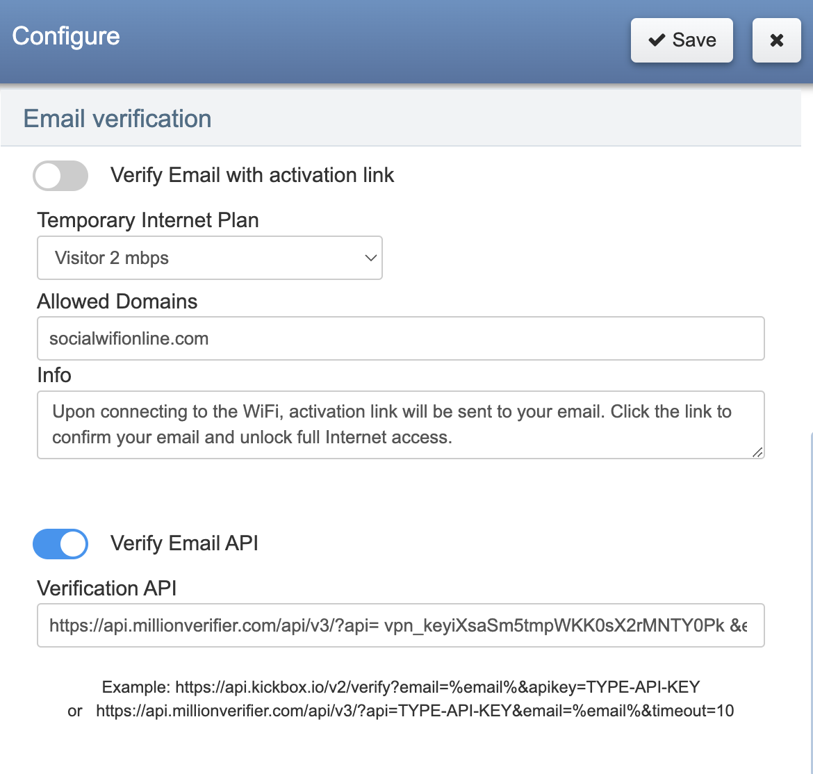 email verification